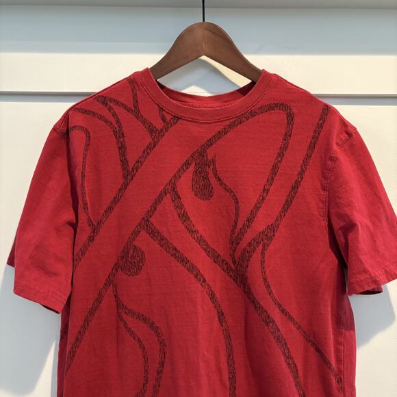 Miami Heat Shirt Mens Large Red Basketball All Over Print Tee UNK NBA Blue Tag - Picture 3 of 11